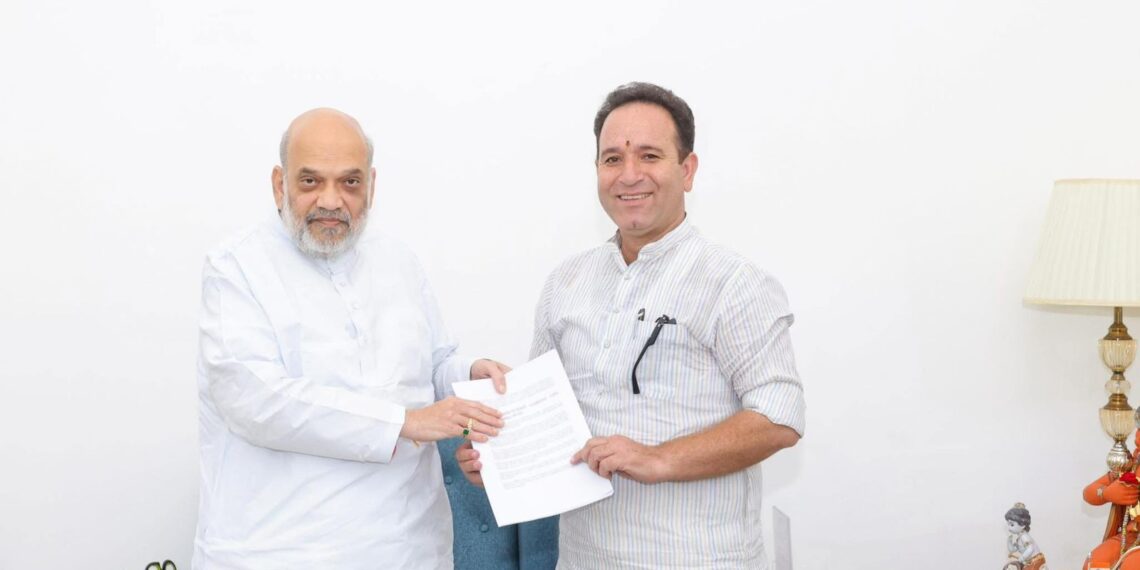 Sunil Sharma Calls on Amit Shah, Discusses Security, Political Scenario in J&K