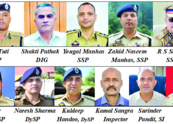 ADGP Kumar, DIGs Pathak, Singh among 133 awarded JKPMG, JKPMMS