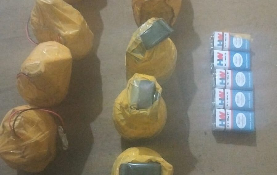 Pulwama Police apprehended one terror associate along with 10 grenades.