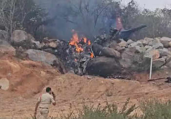 Two pilots killed as Indian Air Force aircraft crashes in Telangana’s Medak