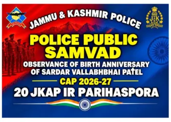 20 JKAP IR Organises “Police-Public Samvad” on Administrative Reforms of Sardar Vallabhbhai Patel