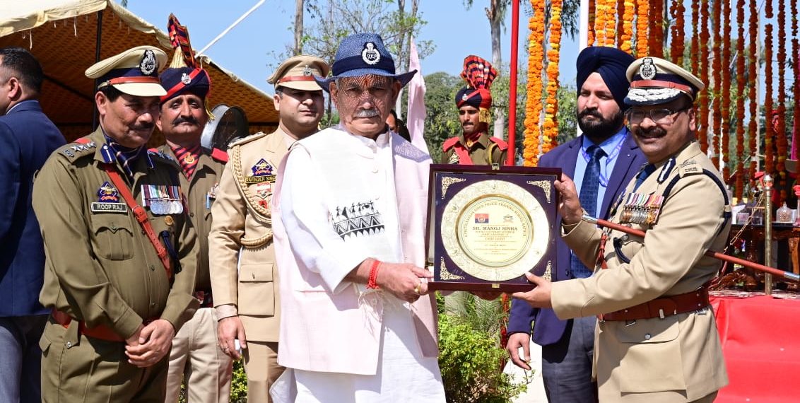 Lt Governor attends Passing Out Parade of JKP constables at PTS Kathua