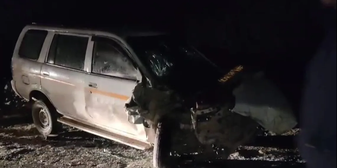 Four Injured in Late-Night Collision at Khanpora, Baramulla