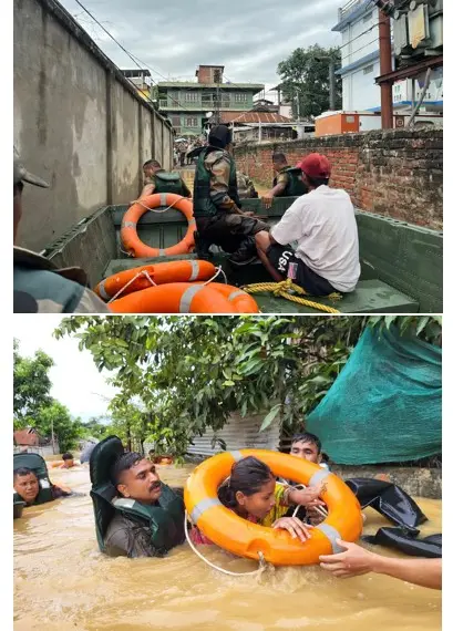 INDIAN ARMY UNDERTAKES FLOOD RELIEF OPERATIONS IN NORTH EAST UNDER ‘OP JAL RAHAT 2’