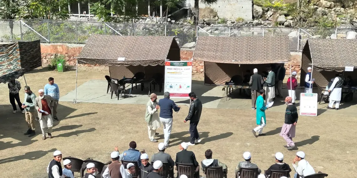 INDIAN ARMY ORGANISES MEDICAL CAMP AT KERAN BOWL BENEFITING LOCALS ACROSS 25 HAMLETS