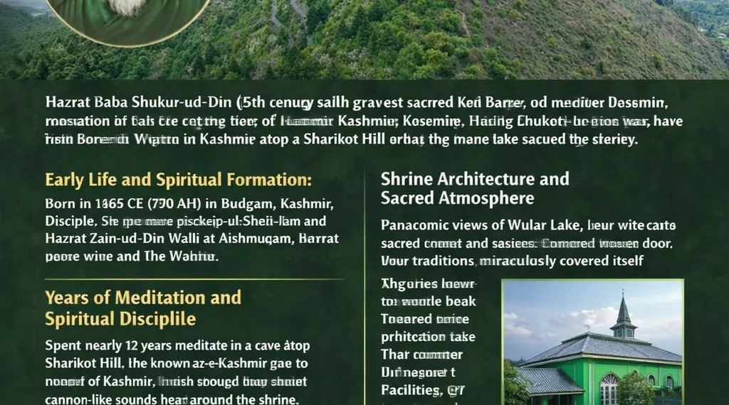 Hazrat Baba Shukur-ud-Din (RA): A Spiritual Beacon of the Rishi Order in Kashmir