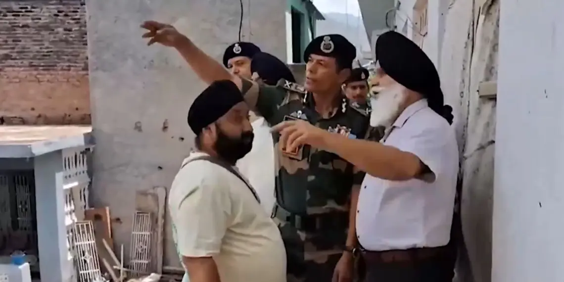 BSF DG Visits Poonch to Assess Shelling Damage at Religious Sites