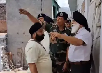 BSF DG Visits Poonch to Assess Shelling Damage at Religious Sites