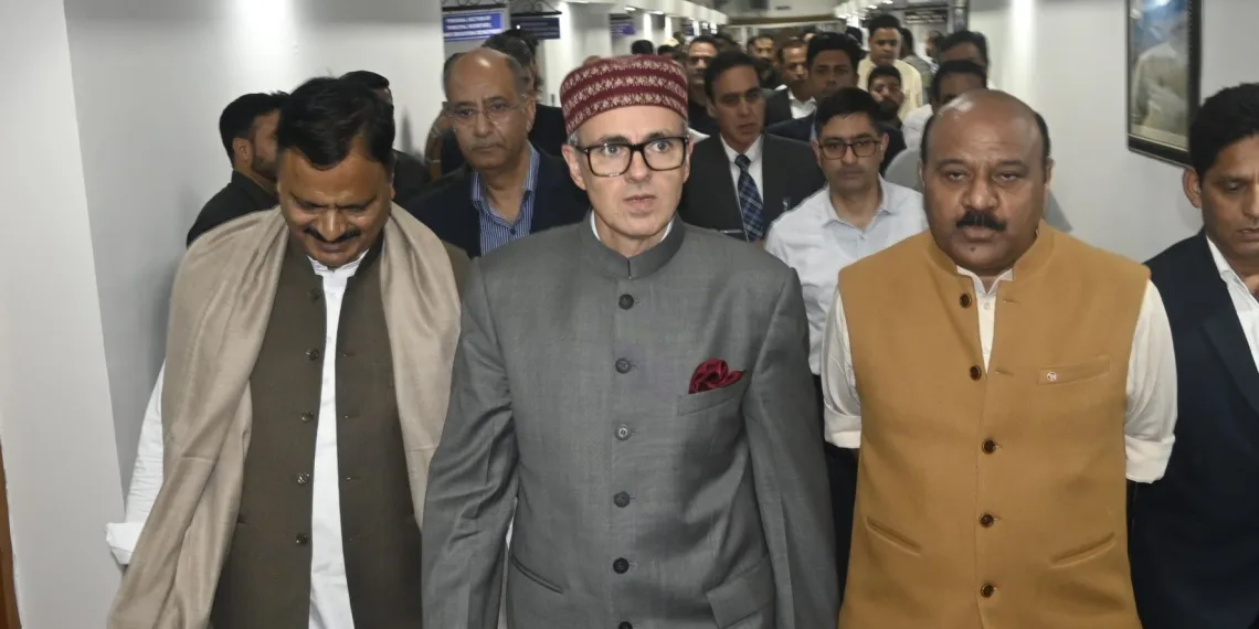 CM Omar receives grand reception at Civil Secretariat Jammu