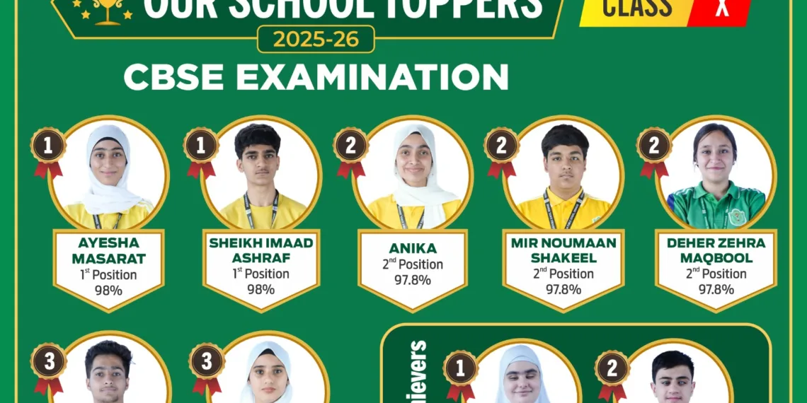 DPS Srinagar Delivers Stellar CBSE Result; Students Clinch Top Ranks with Exceptional Scores