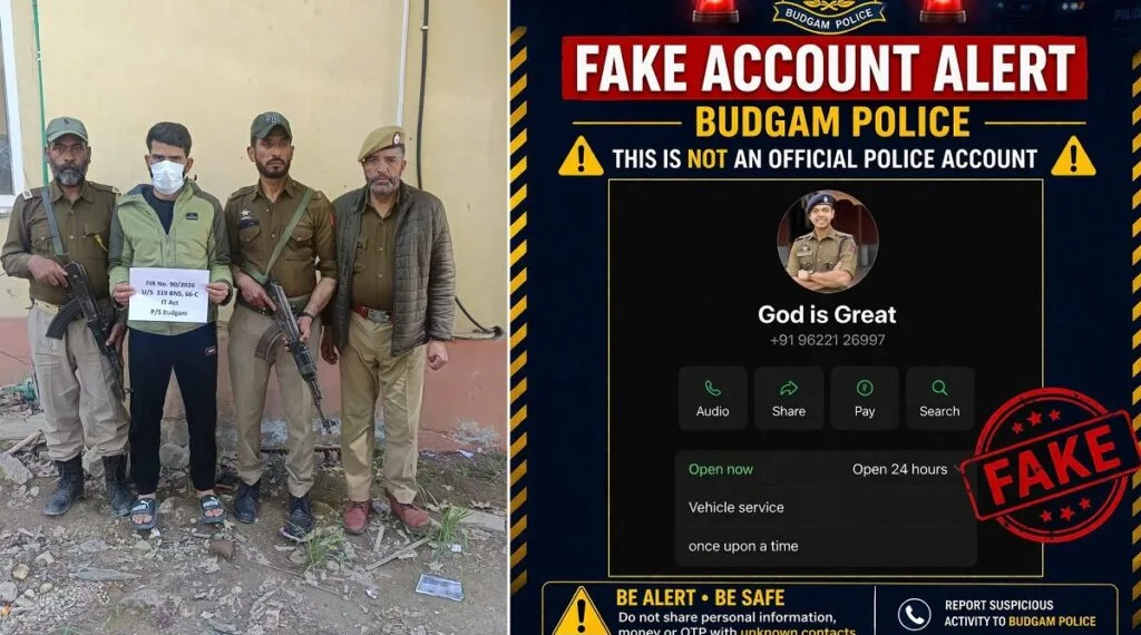 Fake WhatsApp Account in SSP Budgam’s Name Busted; FIR Registered Against Accused
