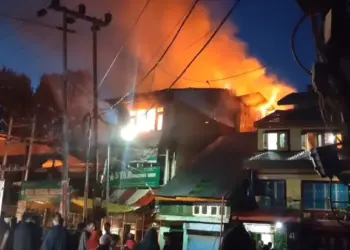 Three Houses, Three Shops Gutted in Fire Incident at Shopian