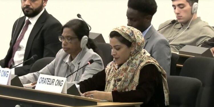 Human Rights And Development Must Go Hand In Hand’: Tasleema Akhter Raises PoJK Issues At UNHRC