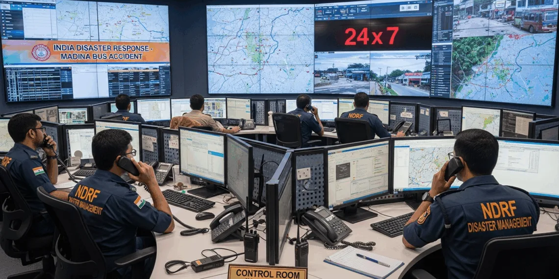 India Sets Up 24×7 Helpline for Families of Umrah Pilgrims Killed in Madinah Accident