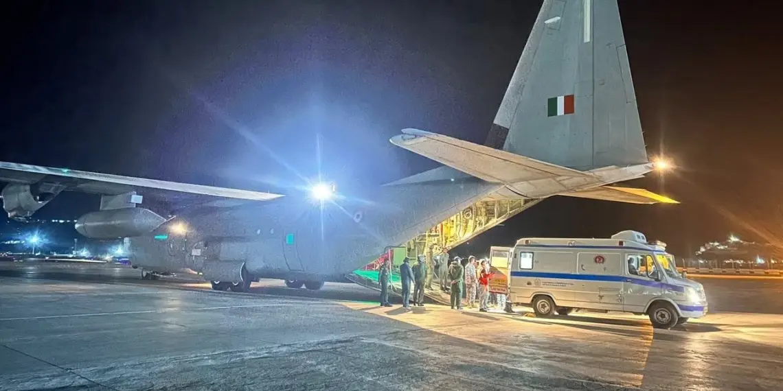 IAF CONDUCTS SHORT-NOTICE CASUALTY EVACUATION FROM LEH