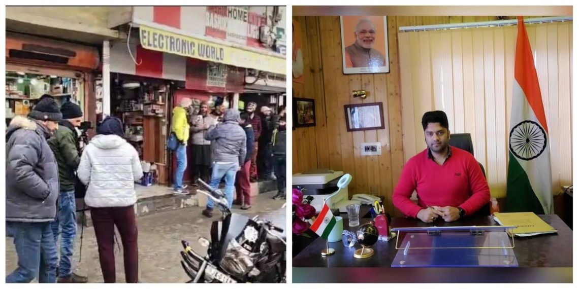 Manzoor Bhat thanks LG Admin for de-sealing shops at Aftab Market