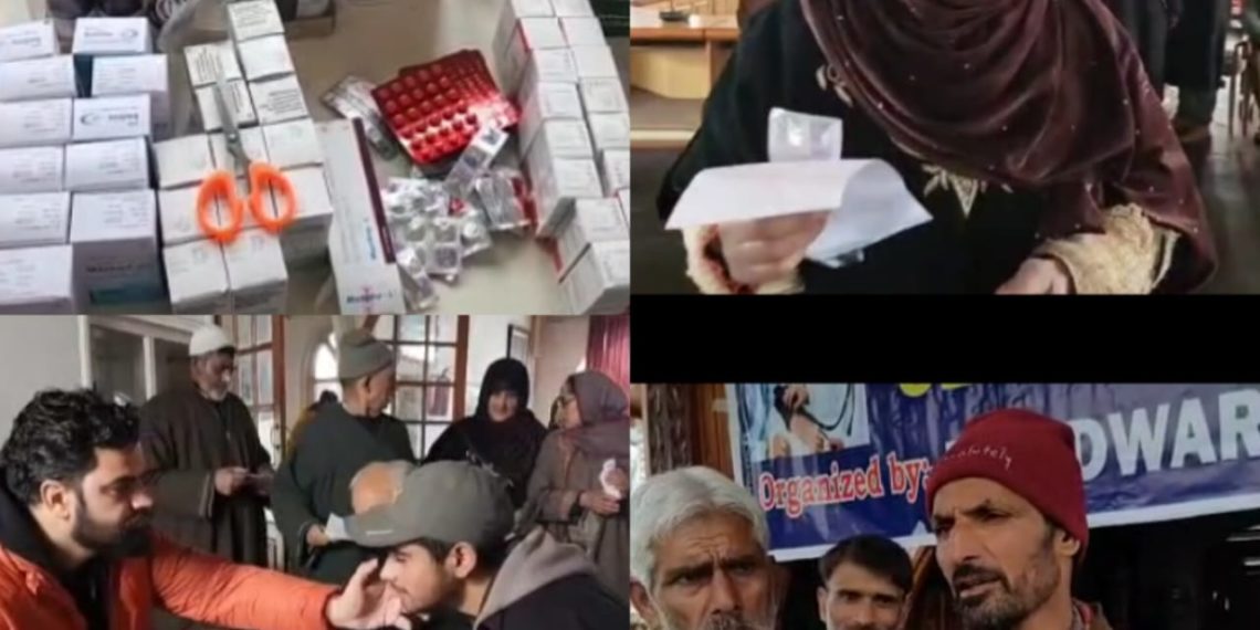 Handwara Police organises free medical camp at Environmental Hall Handwara