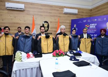 Anurag Singh Thakur along with LG J&K launches 3rd Khelo India Winter Games Mascot, Theme Song and Jerswy
