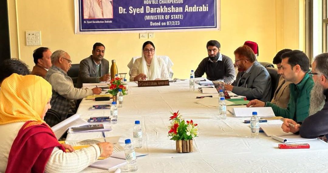 Dr Darakhshan chairs 6th Administrative Meeting of J&K Waqf Board in Jammu