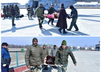 ضلع ہسپتال ہندواڑہ کے مردہ خانے میں تقریباً 6 دن رہنے کے بعد، کرناہ کے چار باشندوں کی لاشوں کو بی ایس ایف ہیلی کاپٹر کے ذریعہ اُن کے آبائی مقامات پر پہنچایا گیا