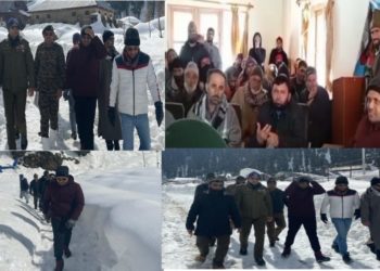 ڈی ڈی سی کپواڑہ نے برف سے لپٹی مچل میں عوامی دربار کی صدارت کی