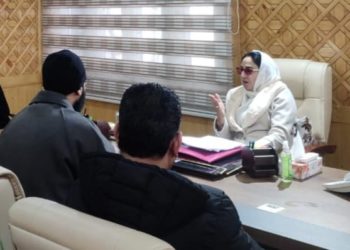 Dr Darakhshan takes stock of preparations for Meraj-e-Aalam celebrations in a meeting of J&K Waqf Board today