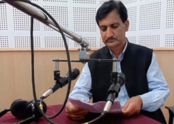 Mohd Amin Shah, a former broadcaster from Radio Kashmir, is now the BJP district president of Ganderbal