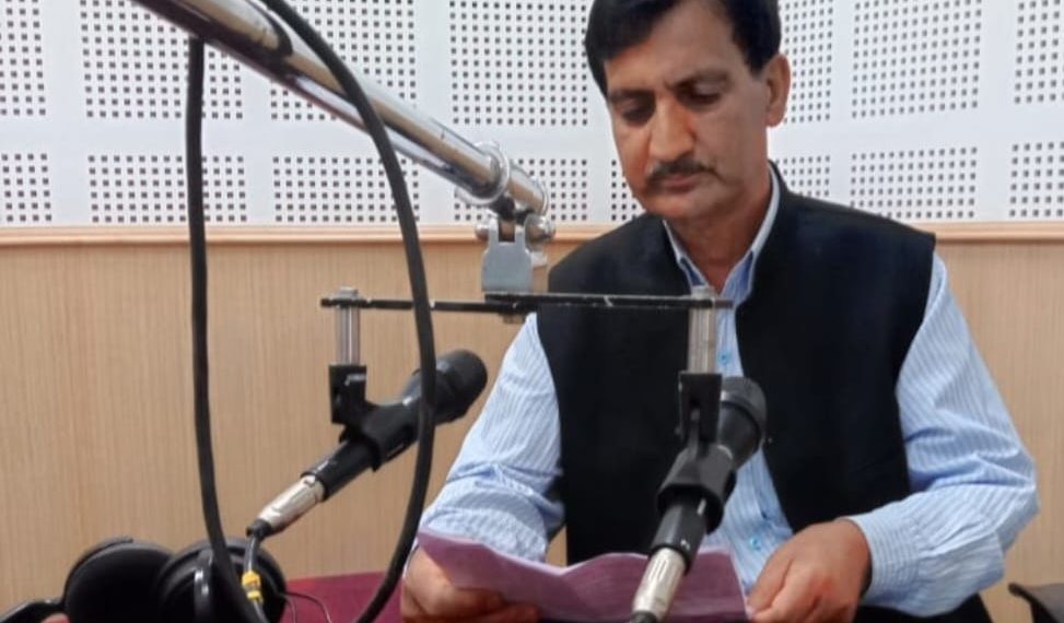 Mohd Amin Shah, a former broadcaster from Radio Kashmir, is now the BJP district president of Ganderbal