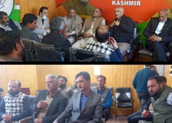 Ashok Koul held a important meeting at Srinagar, asked his party men to reach booth level. Shah said ready to spread the message
