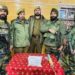 In another breakthrough Joint forces of Baramulla Police and Army Dagger Division recovered approx. 1Kg (with packing) of Narcotics from Churanda Uri near LoC worth Crores.