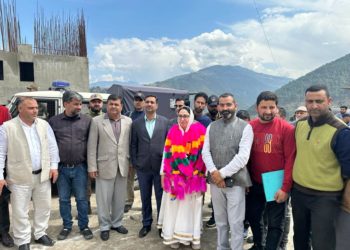 Dr Andrabi lays foundation for Waqf Parking &  Musafir Khana at Doda, meets delegations