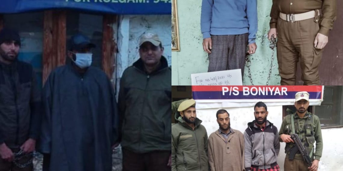 Police arrests 04 drug peddlers; contraband substances recovered