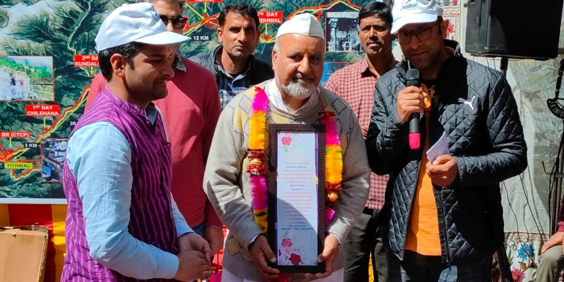 Kashmir Writers Association demands opening of Sharda Peeth in Pakistan-occupied Kashmir during impressive event at Sharda Temple inauguration