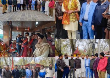 BJP unit Ganderbal and Shri Ashok Koul extended their greetings on the occasion of Ram Navami, met deputy commissioner Mr. Shyambir