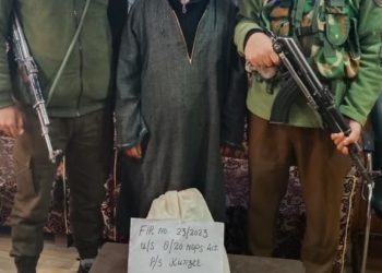 Drug Peddler arrested; 2Kgs of contraband Cannibas grinded leaves & branches like substance recovered  at Lalpora Kunzer