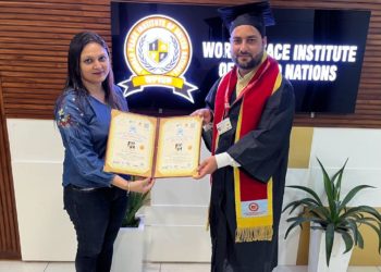 Bilal Parray felicitated with doctorate for peace activism