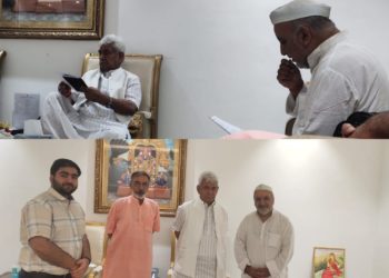 سیو شاردا کمیٹی نے نئی دہلی میں ایل جی منوج سنہا سے ملاقات کی