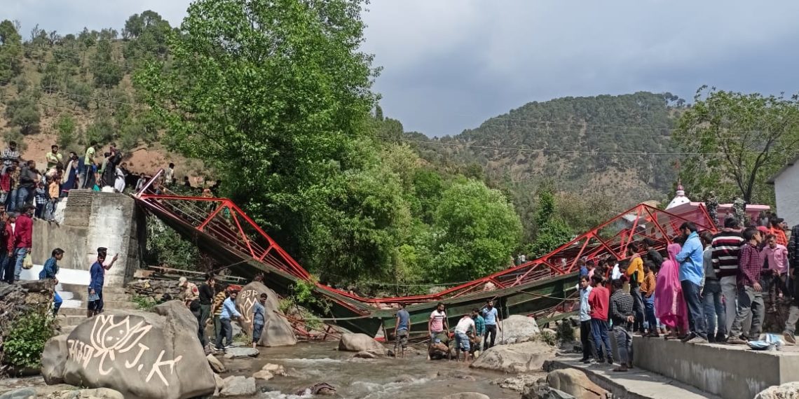 20 injured after footbridge collapse in Udhampur: Officials