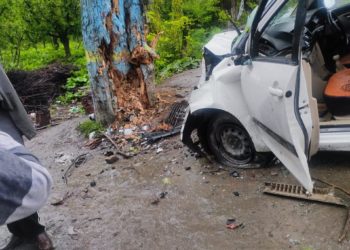 12 year old girl dies as car collides with Poplar tree in Sopore