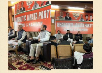 BJP JK Social Media Cell meet held with Party General Secretary Sh. Ashok Kaul at Srinagar