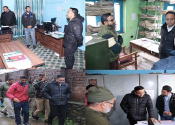 ڈی سی کپواڑہ نے اے سی ڈی آفس، آر ڈی ڈی کپوارہ کا اچانک معائنہ کیا