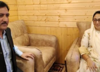 Mohammad Amin Shah and Dr Darakshan Andrabi met in Srinagar, discussed shrines, schools and care taking of waqf properties in Ganderbal