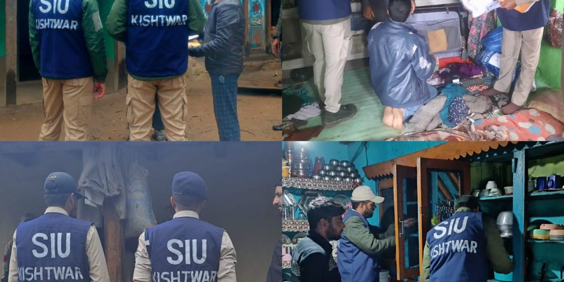 SIU of Kishtwar Police Continues Raids at Multiple Locations of Kishtwar