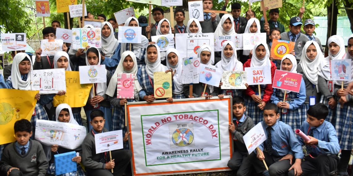 تمباکو کے عالمی دن کے موقع پر آگاہی ریلی اور مضمون نویسی کا مقابلہ