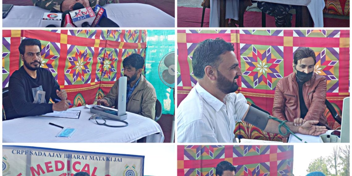 CRPF 179 BN Organised Yet another medical Camp at Fruit mandi Mazbugh Sopore