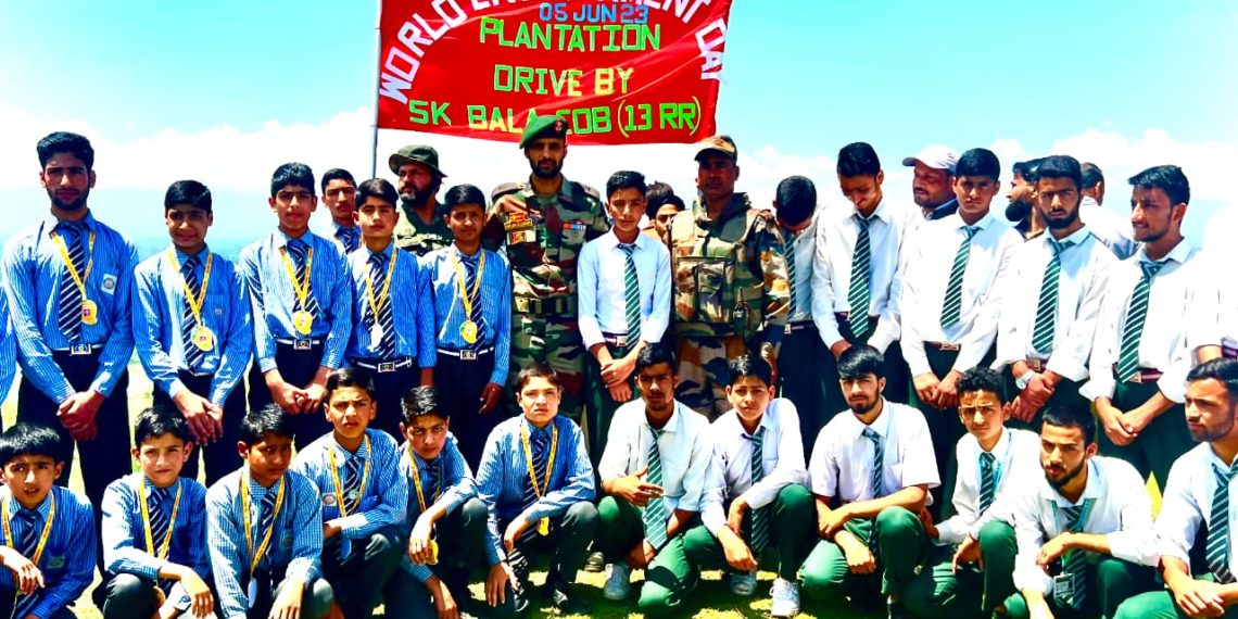 TREE PLANTATION DRIVE ORGANISED ARMY