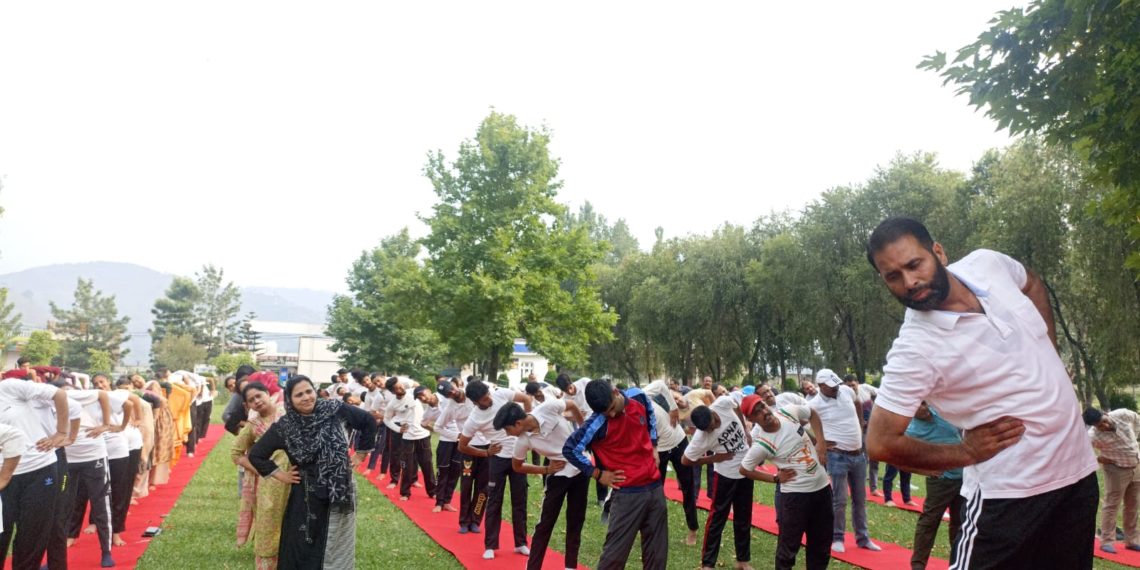 Govt PG College Rajouri celebrates International Yoga Day