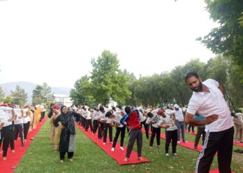 گورنمنٹ پی جی کالج راجوری نے نے منایا بین الاقوامی یوگا ڈے