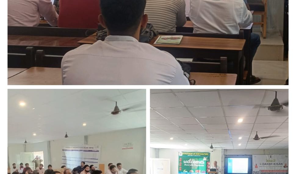 Kissan Sampark Abhiyan: Horticulture deptt organizes Awareness camp on ‘DAKSH KISAN’ at GDC Zainapora Shopian