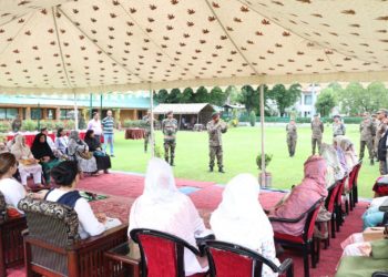 GOC SUB AREA INTERACTS WITH VEER NARIS,  VEER MATA/ PITA & ORPHANED DAUGHTERS